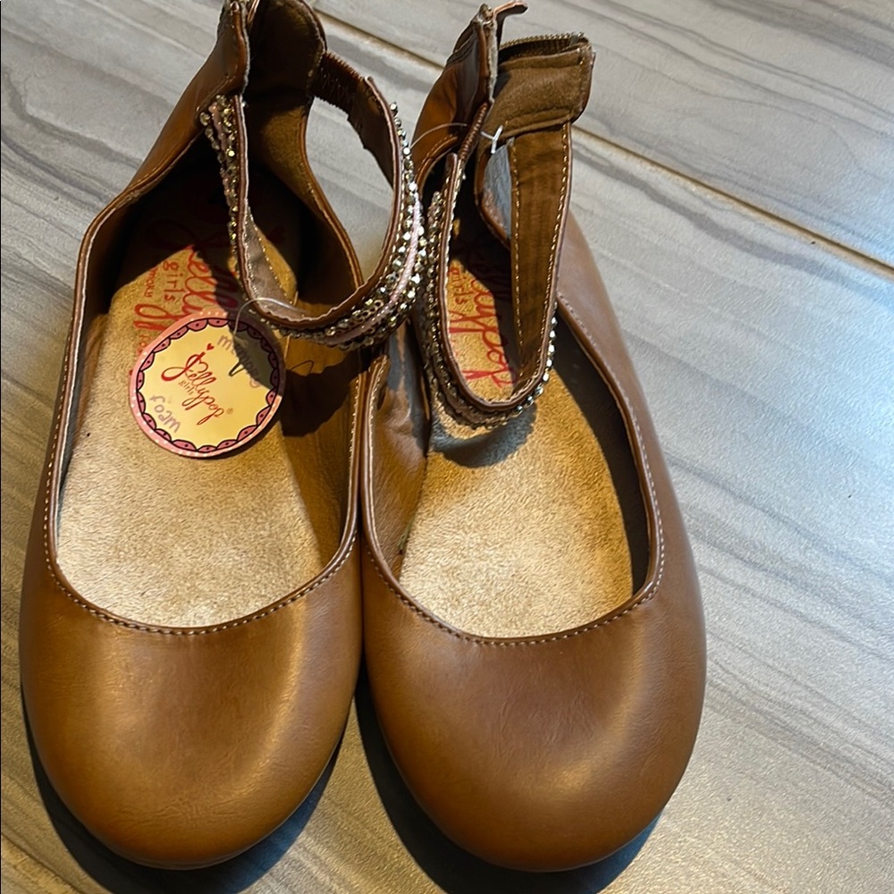 Jellypop Brown Mary Jane Dress Shoes with Vintage Charm